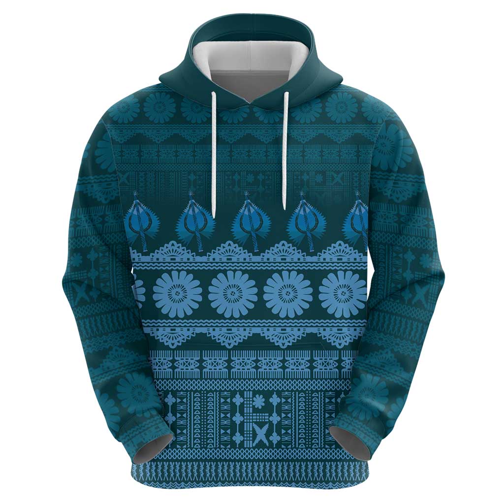 Bula Fiji Iri ni Meke Zip Hoodie Karakarawa Fijian Masi - Polynesian Pride