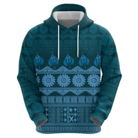 Bula Fiji Iri ni Meke Zip Hoodie Karakarawa Fijian Masi - Polynesian Pride