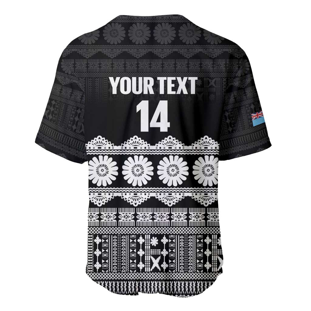 Fiji Tapa Rugby Custom Baseball Jersey Go Fijiana - Polynesian Pride