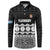 Fiji Tapa Rugby Custom Button Sweatshirt Go Fijiana - Polynesian Pride
