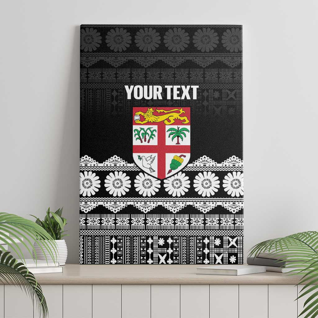 Fiji Tapa Rugby Custom Canvas Wall Art Go Fijiana LT14 - Polynesian Pride
