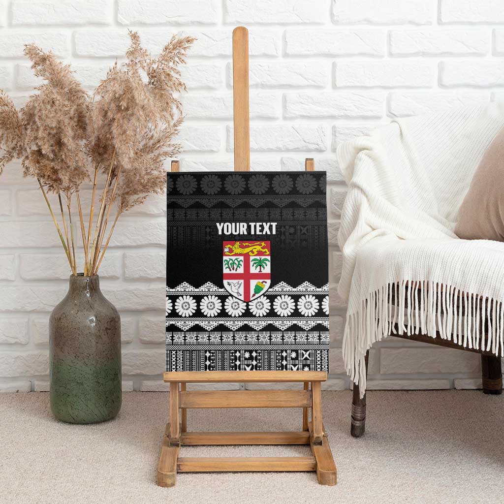 Fiji Tapa Rugby Custom Canvas Wall Art Go Fijiana LT14 - Polynesian Pride