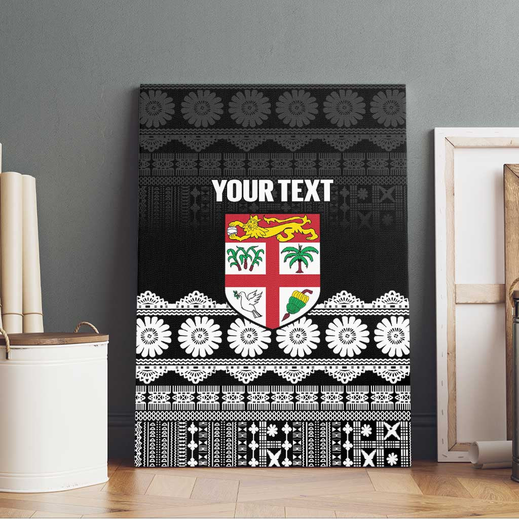 Fiji Tapa Rugby Custom Canvas Wall Art Go Fijiana LT14 - Polynesian Pride