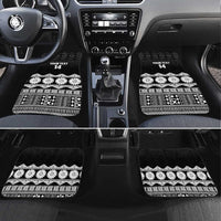 Fiji Tapa Rugby Custom Car Mats Go Fijiana LT14 Set 4pcs Black - Polynesian Pride