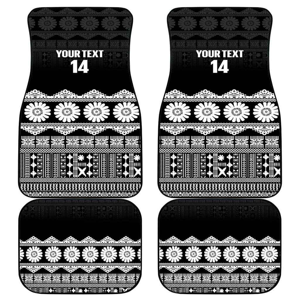 Fiji Tapa Rugby Custom Car Mats Go Fijiana LT14 - Polynesian Pride