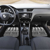 Fiji Tapa Rugby Custom Car Mats Go Fijiana LT14 Set 2pcs - Front Black - Polynesian Pride