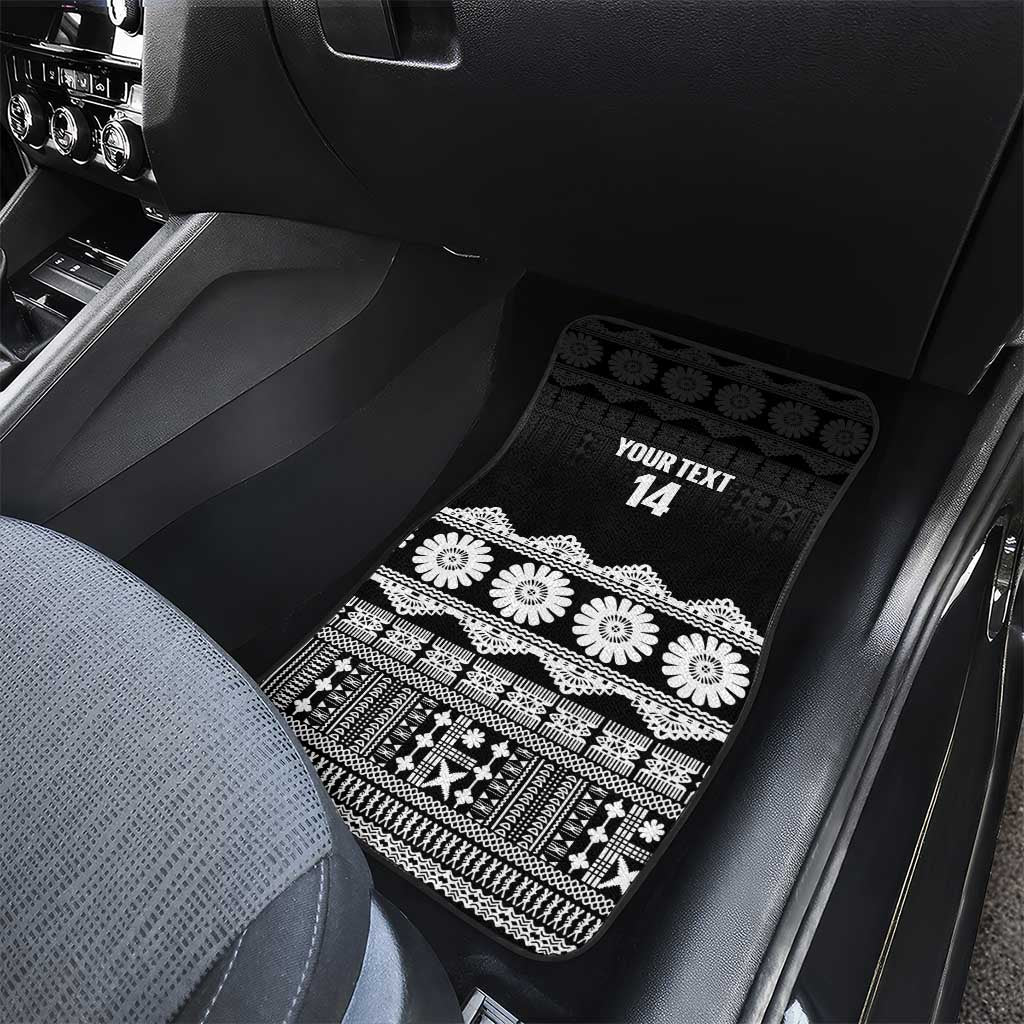 Fiji Tapa Rugby Custom Car Mats Go Fijiana LT14 - Polynesian Pride