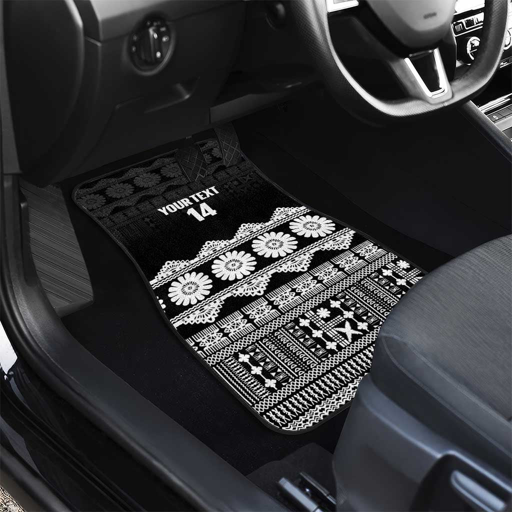 Fiji Tapa Rugby Custom Car Mats Go Fijiana LT14 - Polynesian Pride