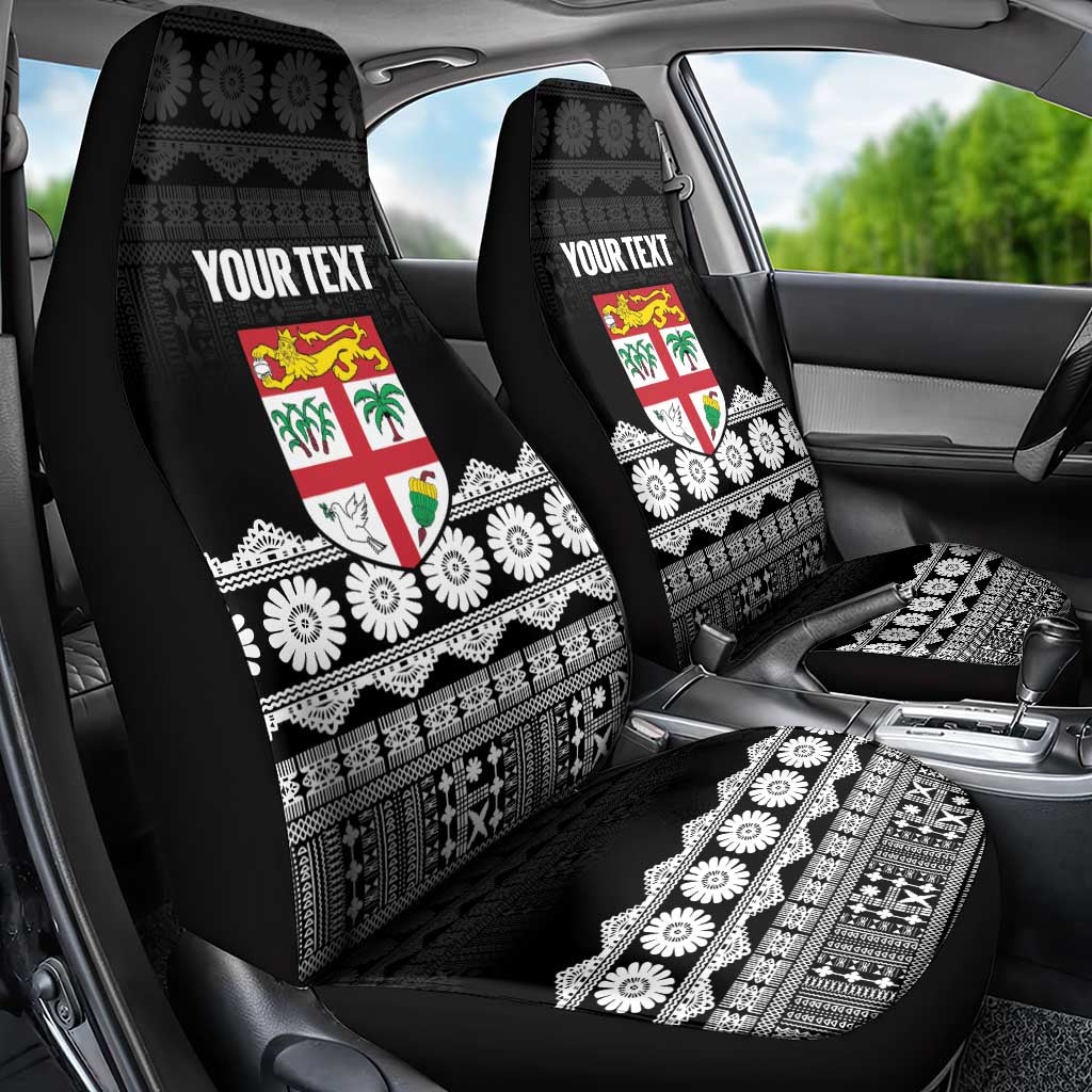 Fiji Tapa Rugby Custom Car Seat Cover Go Fijiana - Polynesian Pride