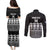 Fiji Tapa Rugby Custom Couples Matching Puletasi and Long Sleeve Button Shirt Go Fijiana - Polynesian Pride