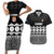 Fiji Tapa Rugby Custom Couples Matching Short Sleeve Bodycon Dress and Hawaiian Shirt Go Fijiana - Polynesian Pride