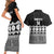 Fiji Tapa Rugby Custom Couples Matching Short Sleeve Bodycon Dress and Hawaiian Shirt Go Fijiana - Polynesian Pride