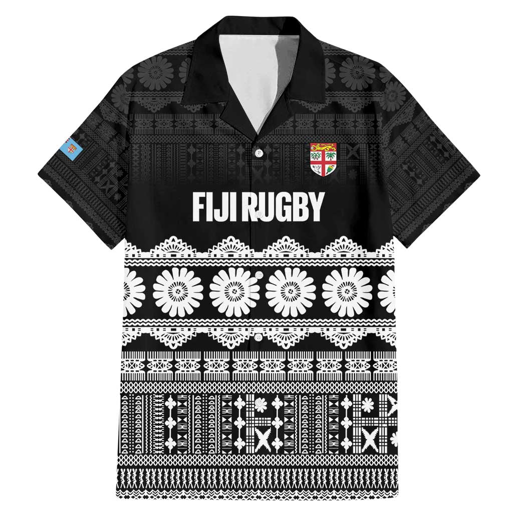 Fiji Tapa Rugby Custom Family Matching Mermaid Dress and Hawaiian Shirt Go Fijiana - Polynesian Pride