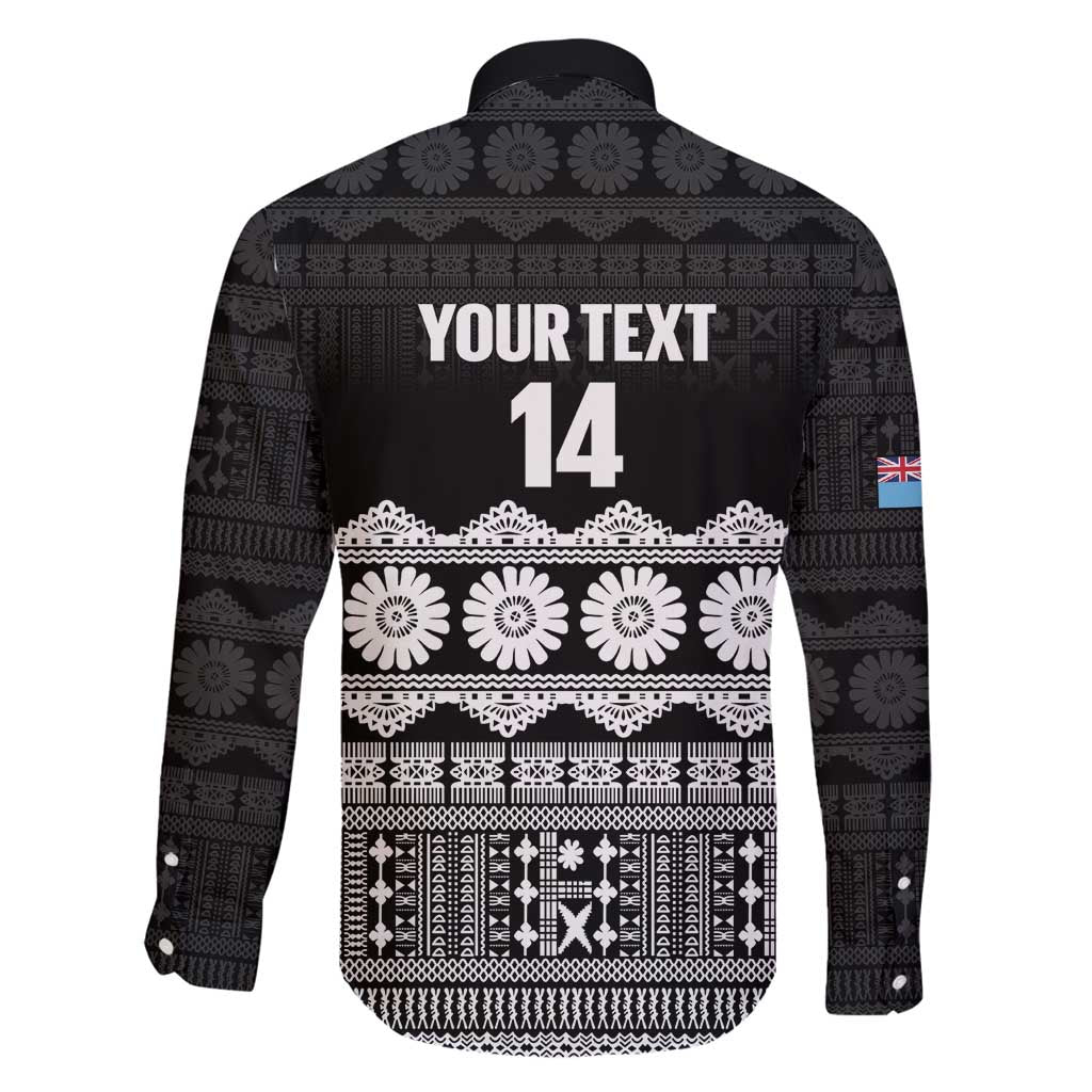 Fiji Tapa Rugby Custom Family Matching Off Shoulder Short Dress and Hawaiian Shirt Go Fijiana - Polynesian Pride