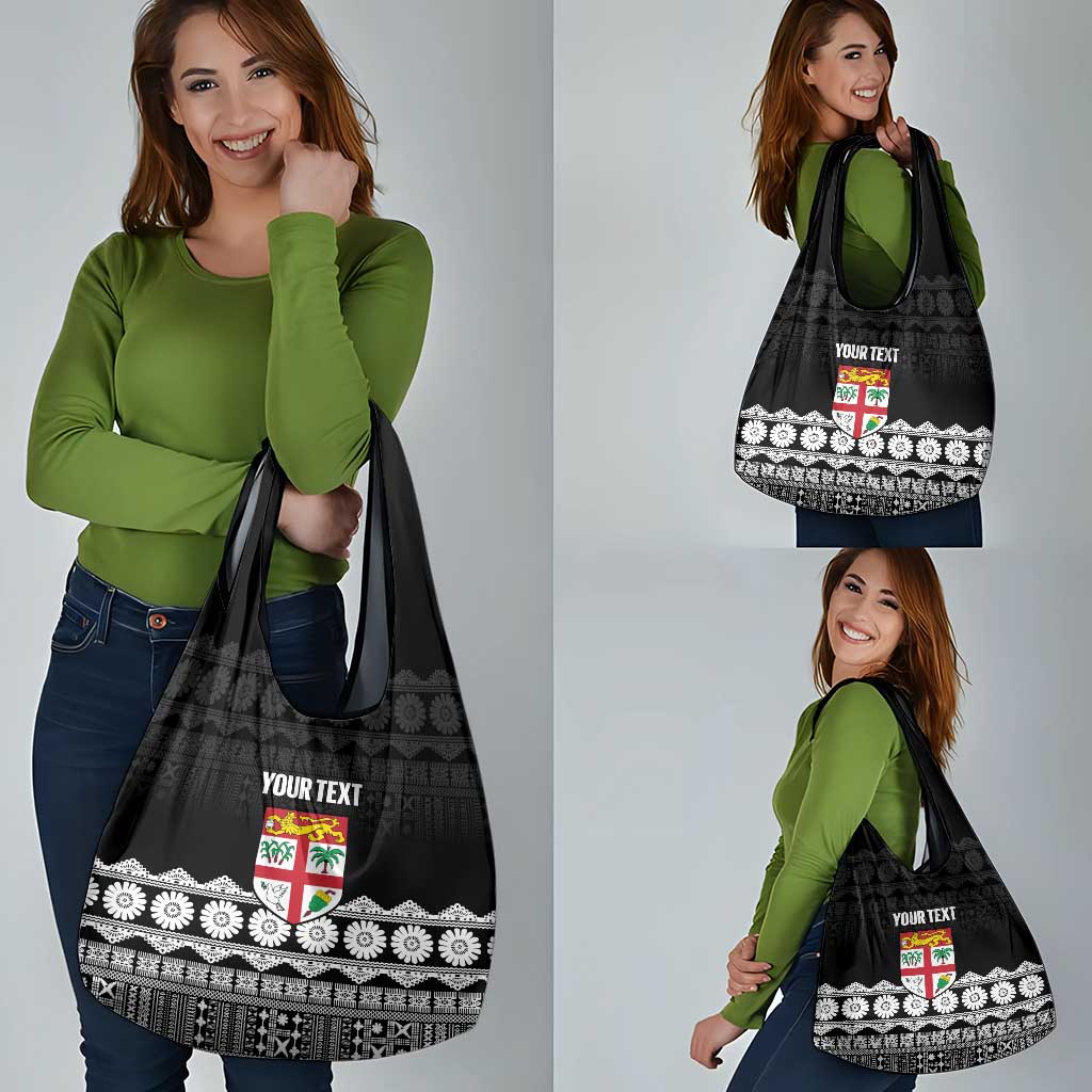 Fiji Tapa Rugby Custom Grocery Bag Go Fijiana - Polynesian Pride