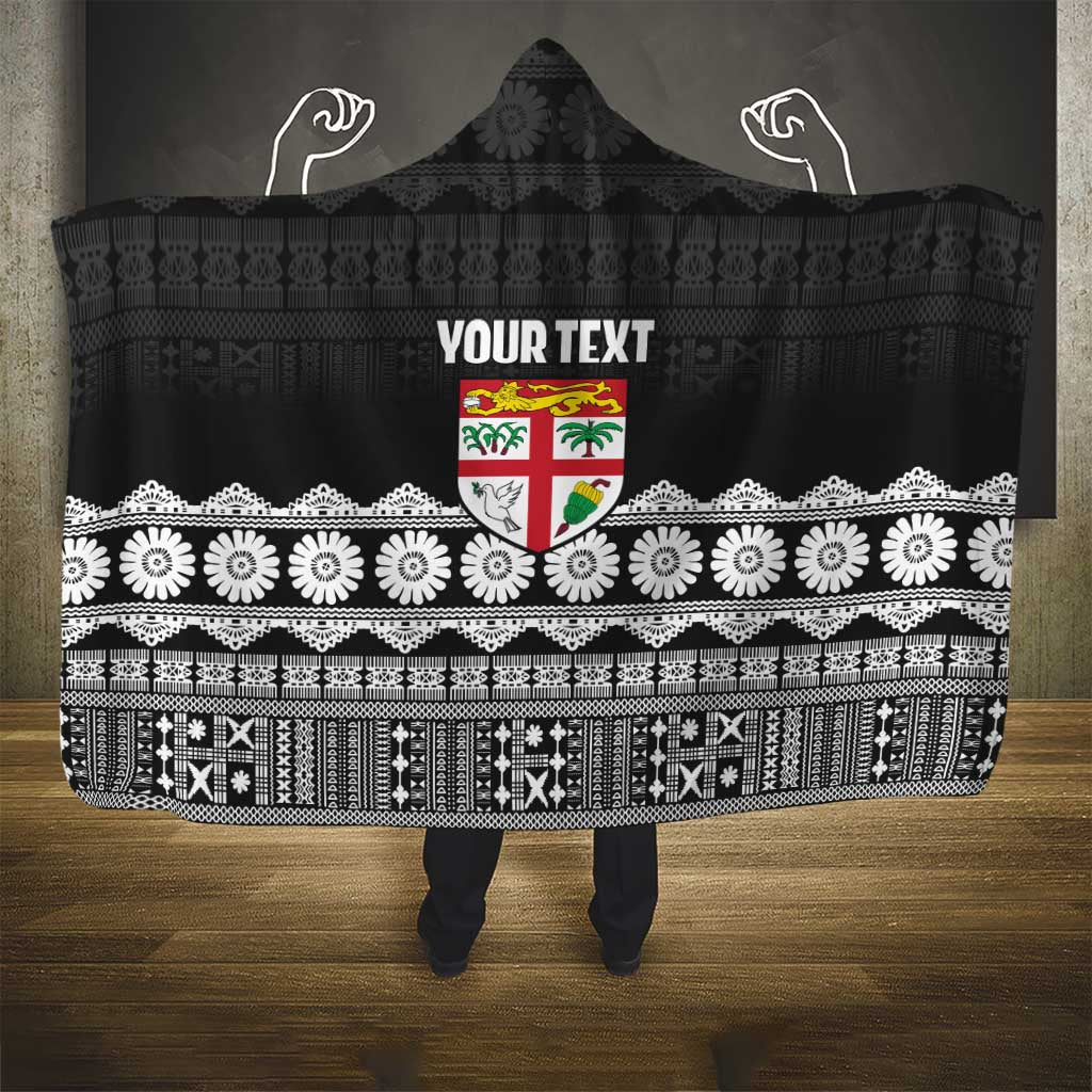 Fiji Tapa Rugby Custom Hooded Blanket Go Fijiana LT14 - Polynesian Pride