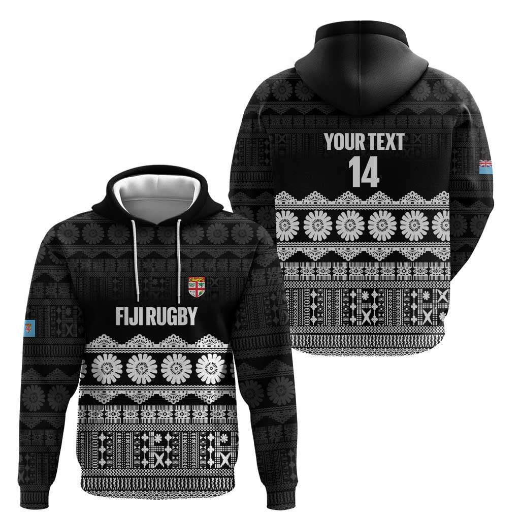 Fiji Tapa Rugby Custom Hoodie Go Fijiana - Polynesian Pride