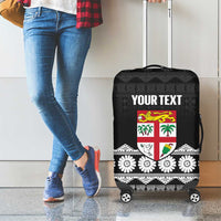 Fiji Tapa Rugby Custom Luggage Cover Go Fijiana - Polynesian Pride
