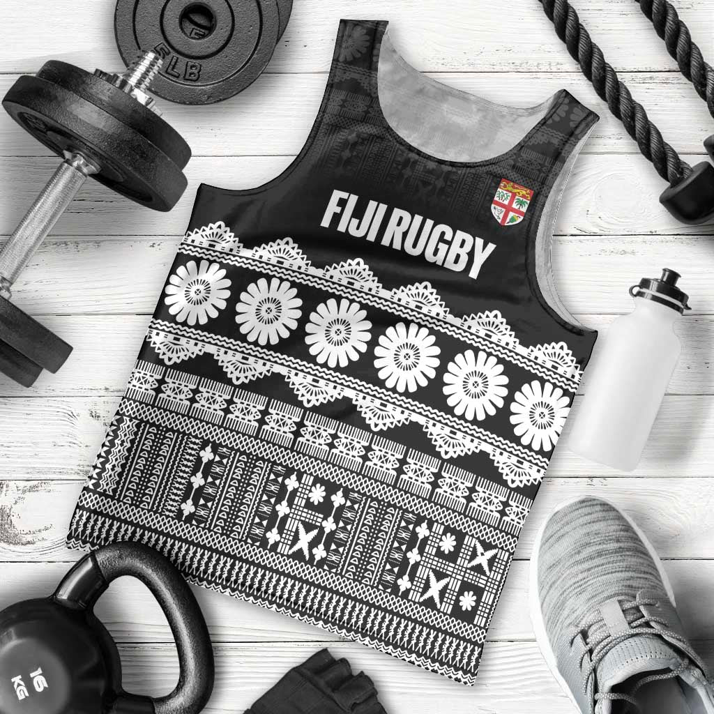 Fiji Tapa Rugby Custom Men Tank Top Go Fijiana LT14 - Polynesian Pride