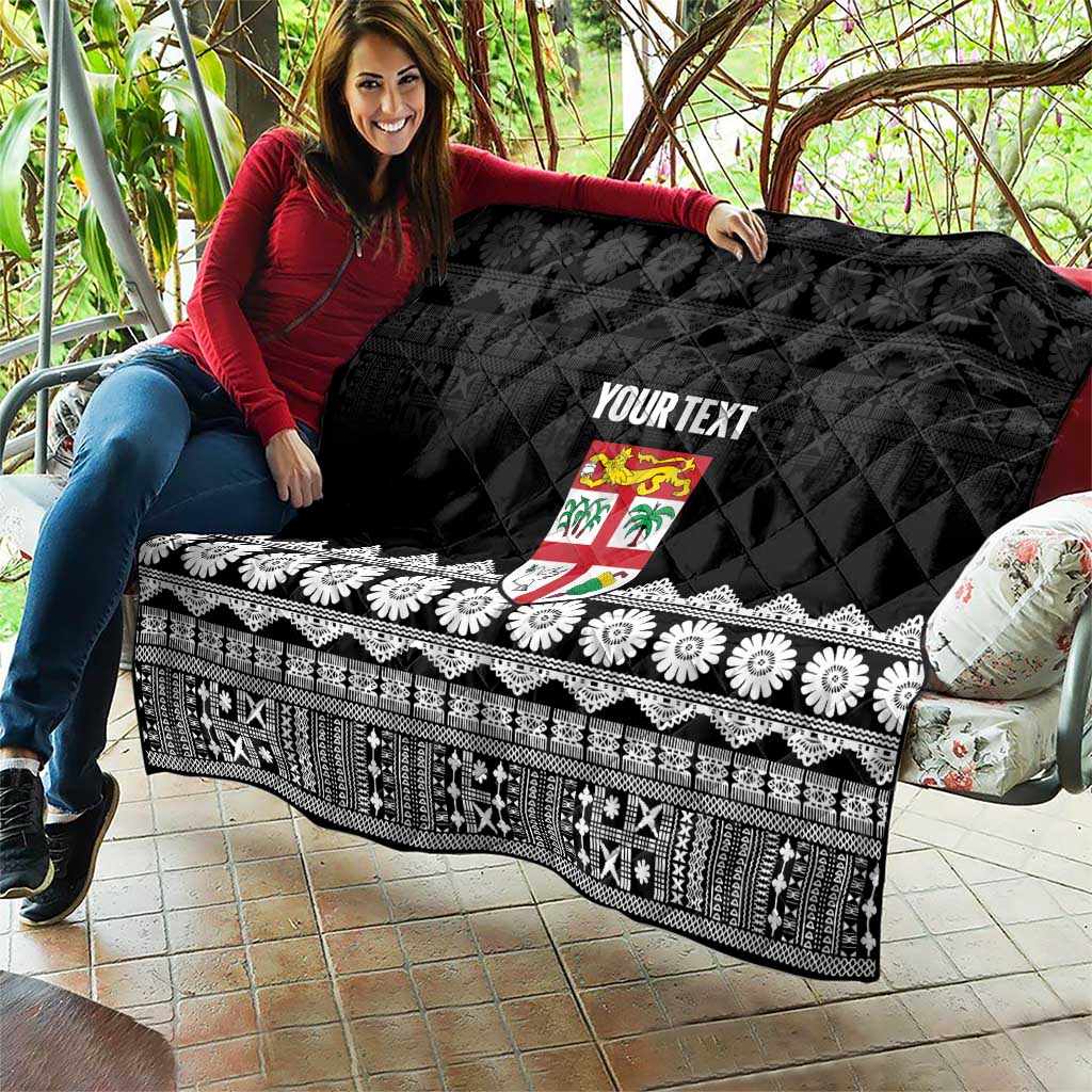 Fiji Tapa Rugby Custom Quilt Go Fijiana - Polynesian Pride