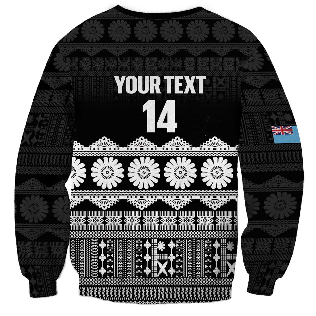 Fiji Tapa Rugby Custom Sweatshirt Go Fijiana - Polynesian Pride