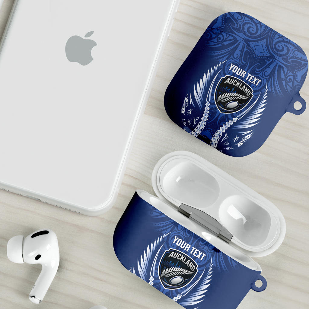 Auckland 2026 Rugby Custom AirPods Case NZ Maori Silver Fern