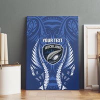 Auckland 2026 Rugby Custom Canvas Wall Art NZ Maori Silver Fern