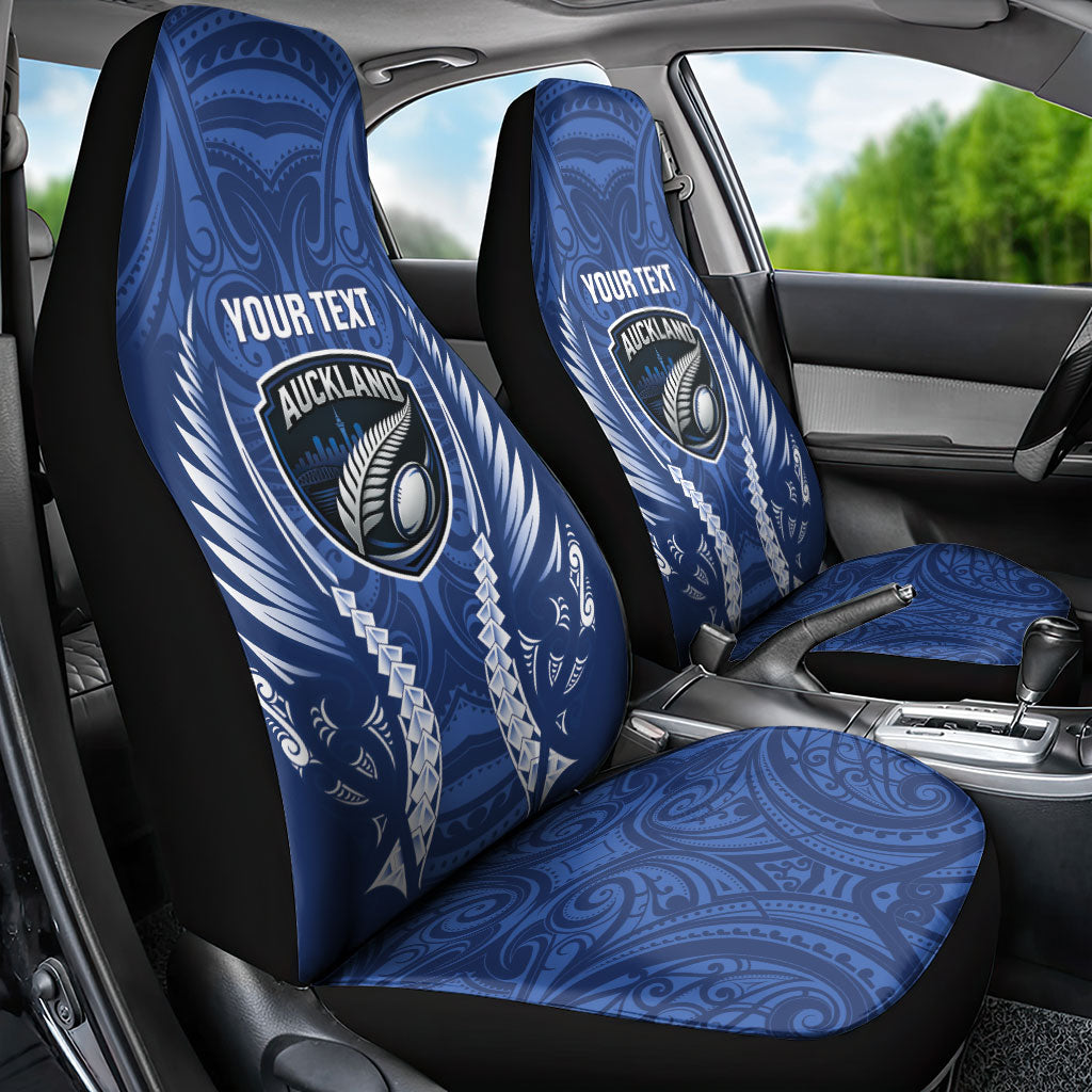 Auckland 2026 Rugby Custom Car Seat Cover NZ Maori Silver Fern
