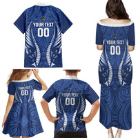 Auckland 2026 Rugby Custom Family Matching Puletasi and Hawaiian Shirt NZ Maori Silver Fern