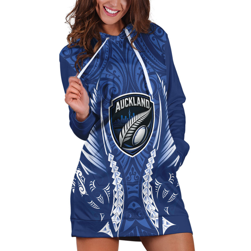 Auckland 2026 Rugby Custom Hoodie Dress NZ Maori Silver Fern