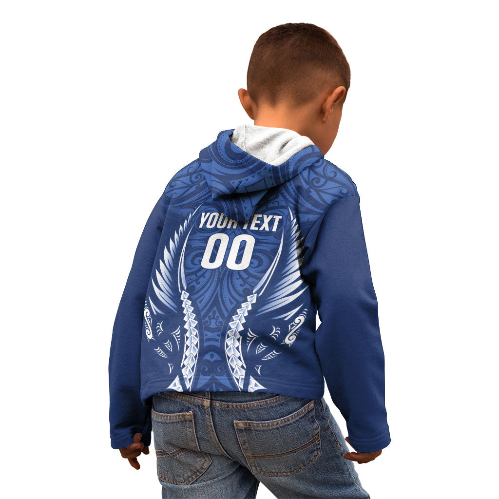 Auckland 2026 Rugby Custom Kid Hoodie NZ Maori Silver Fern