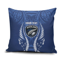 Auckland 2026 Rugby Custom Pillow Cover NZ Maori Silver Fern