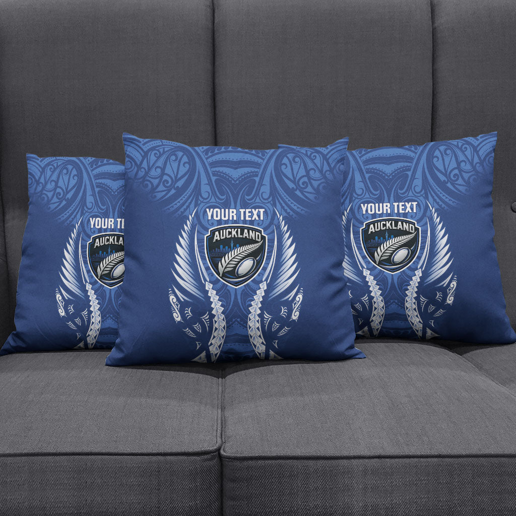 Auckland 2026 Rugby Custom Pillow Cover NZ Maori Silver Fern