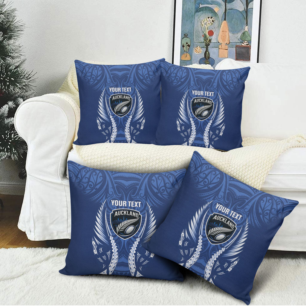 Auckland 2026 Rugby Custom Pillow Cover NZ Maori Silver Fern