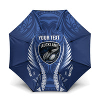 Auckland 2026 Rugby Custom Umbrella NZ Maori Silver Fern