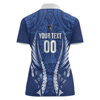 Auckland 2026 Rugby Custom Women Polo Shirt NZ Maori Silver Fern