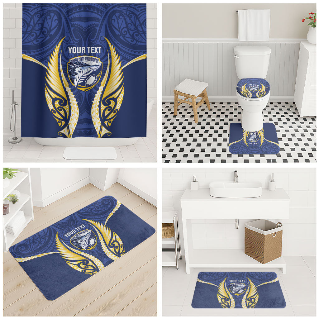 Bay of Plenty 2026 Rugby Custom Bathroom Set NZ Maori Silver Fern