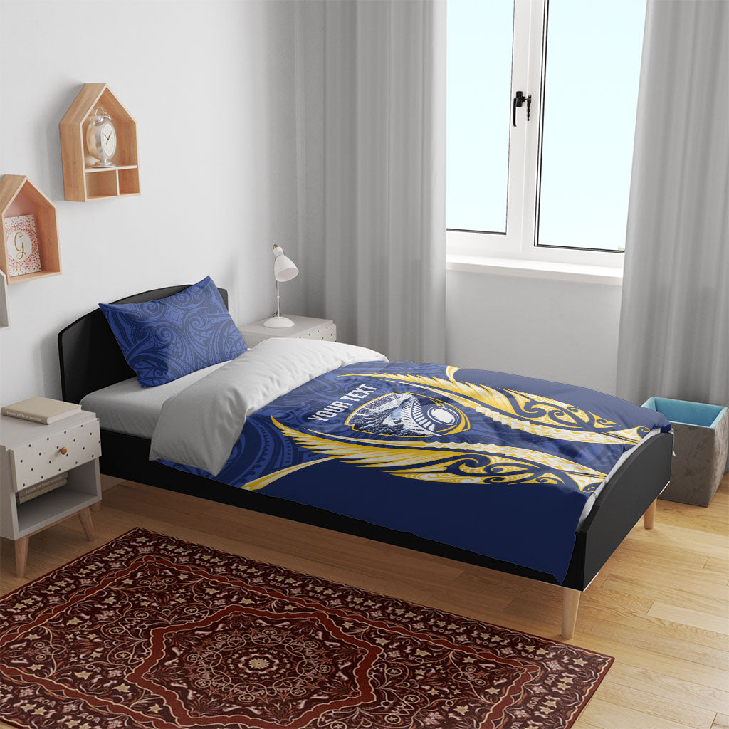 Bay of Plenty 2026 Rugby Custom Bedding Set NZ Maori Silver Fern