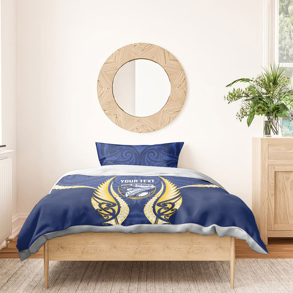 Bay of Plenty 2026 Rugby Custom Bedding Set NZ Maori Silver Fern