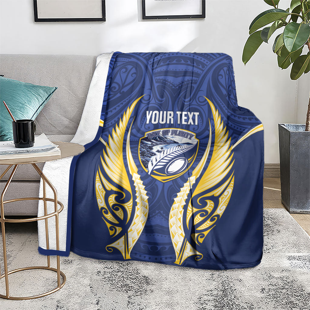 Bay of Plenty 2026 Rugby Custom Blanket NZ Maori Silver Fern