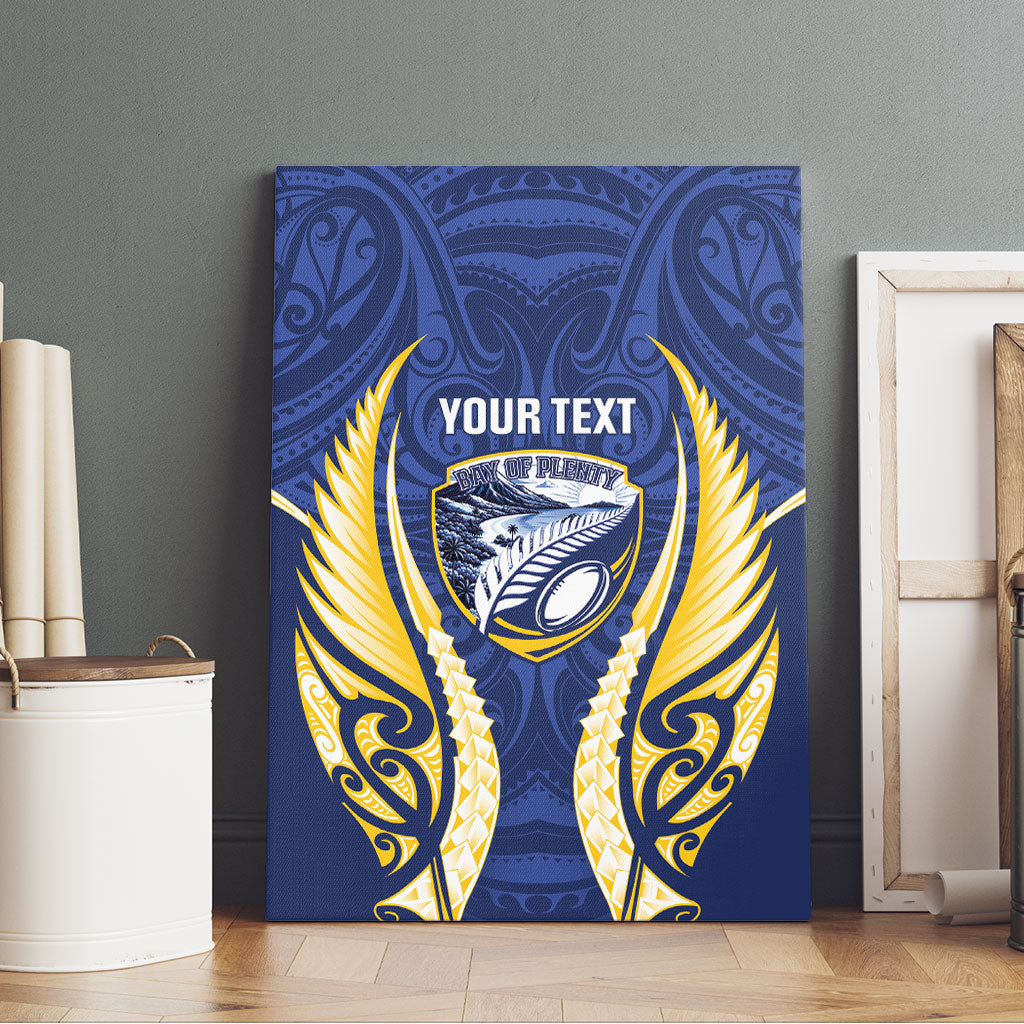 Bay of Plenty 2026 Rugby Custom Canvas Wall Art NZ Maori Silver Fern