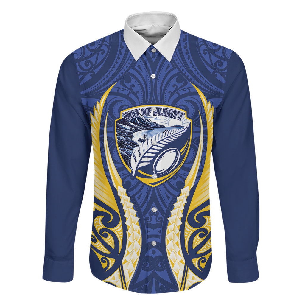 Bay of Plenty 2026 Rugby Custom Family Matching Long Sleeve Bodycon Dress and Hawaiian Shirt NZ Maori Silver Fern
