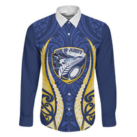 Bay of Plenty 2026 Rugby Custom Family Matching Off The Shoulder Long Sleeve Dress and Hawaiian Shirt NZ Maori Silver Fern
