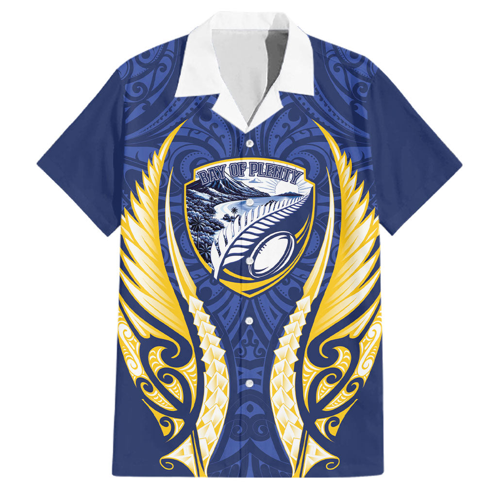 Bay of Plenty 2026 Rugby Custom Family Matching Short Sleeve Bodycon Dress and Hawaiian Shirt NZ Maori Silver Fern