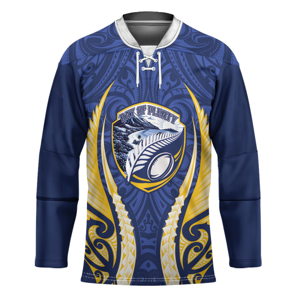 Bay of Plenty 2026 Rugby Custom Hockey Jersey NZ Maori Silver Fern