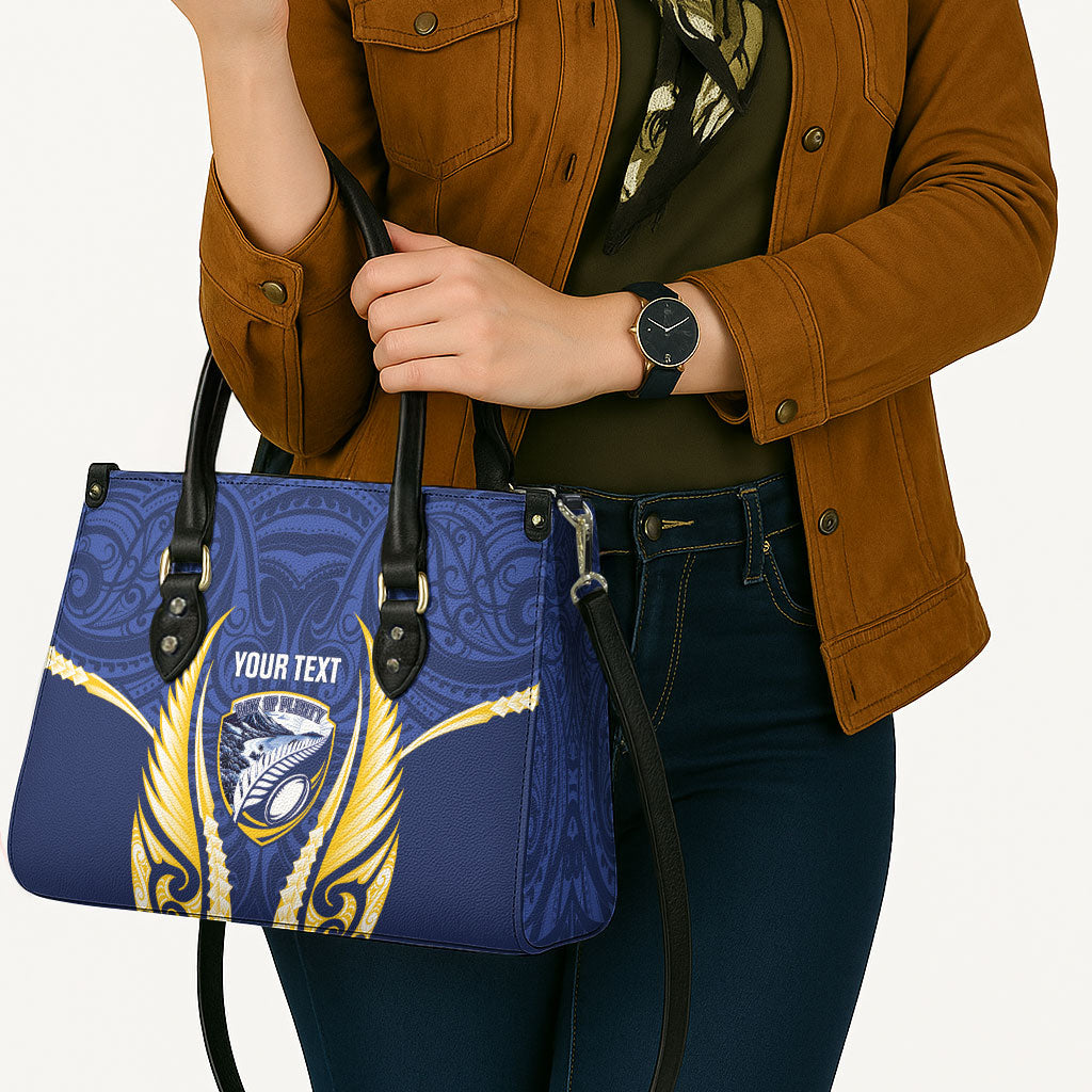 Bay of Plenty 2026 Rugby Custom Leather Bag NZ Maori Silver Fern