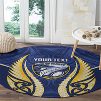 Bay of Plenty 2026 Rugby Custom Round Carpet NZ Maori Silver Fern