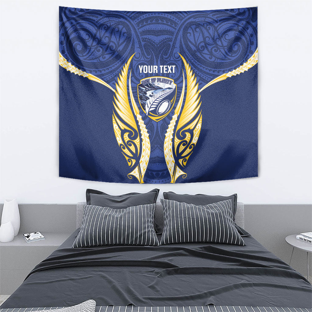 Bay of Plenty 2026 Rugby Custom Tapestry NZ Maori Silver Fern