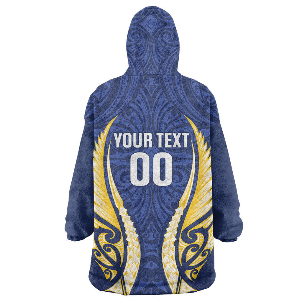 Bay of Plenty 2026 Rugby Custom Wearable Blanket Hoodie NZ Maori Silver Fern