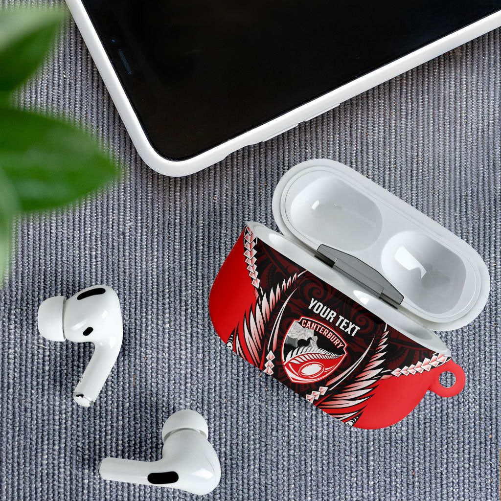 Canterbury 2026 Rugby Custom AirPods Case NZ Maori Silver Fern